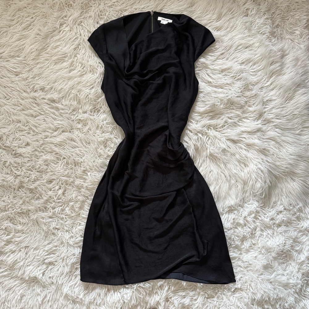 Helmut Lang Sleek Black Midi Dress